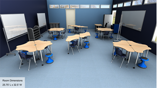 Collaborative Classroom Desks - Elementary (Option C)